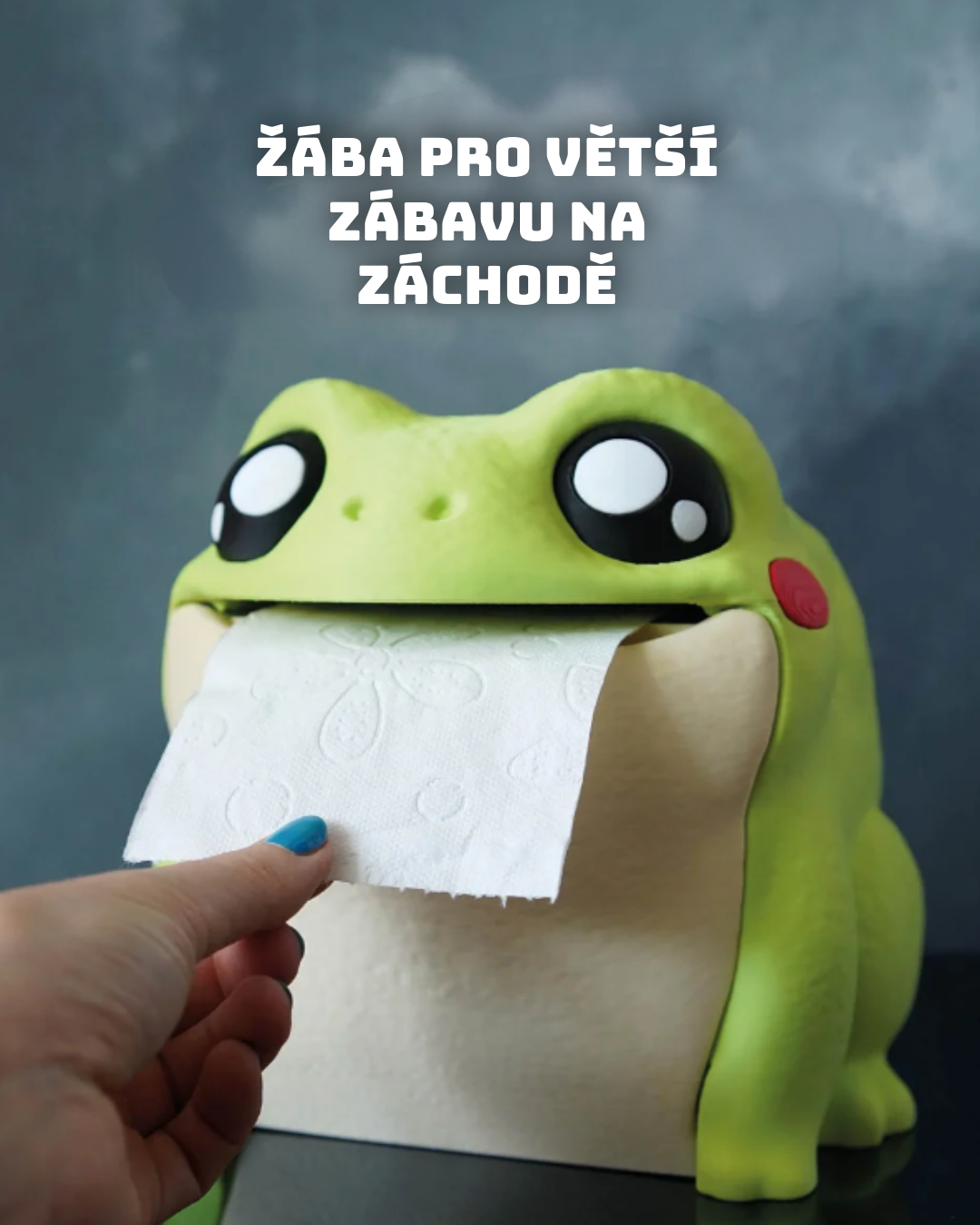 Držák na toaletní papír - žabák