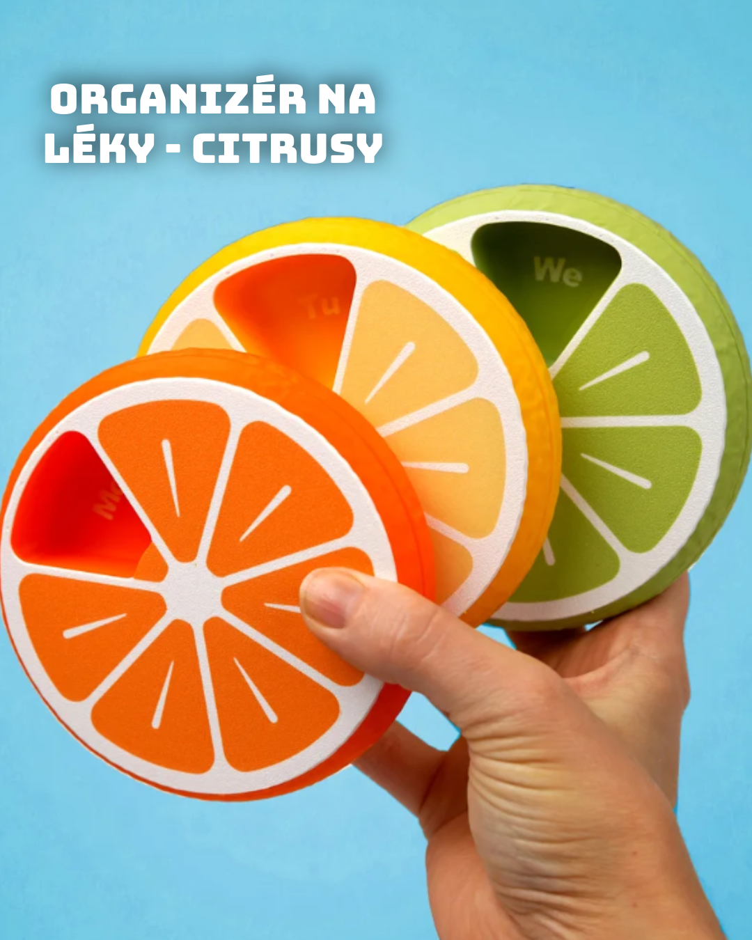 Organizér na léky - citrus