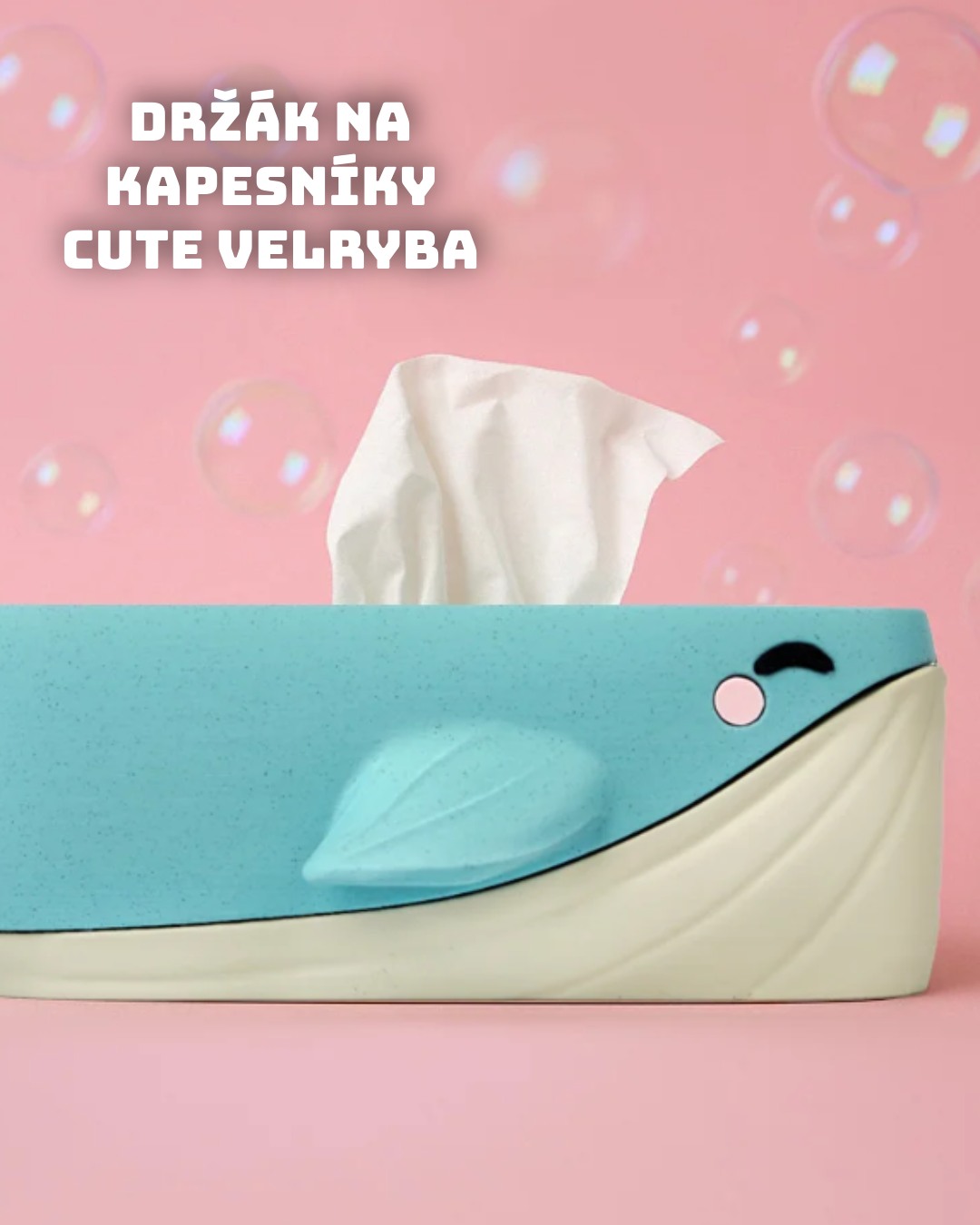 Obal na kapesníky - roztomilá velryba