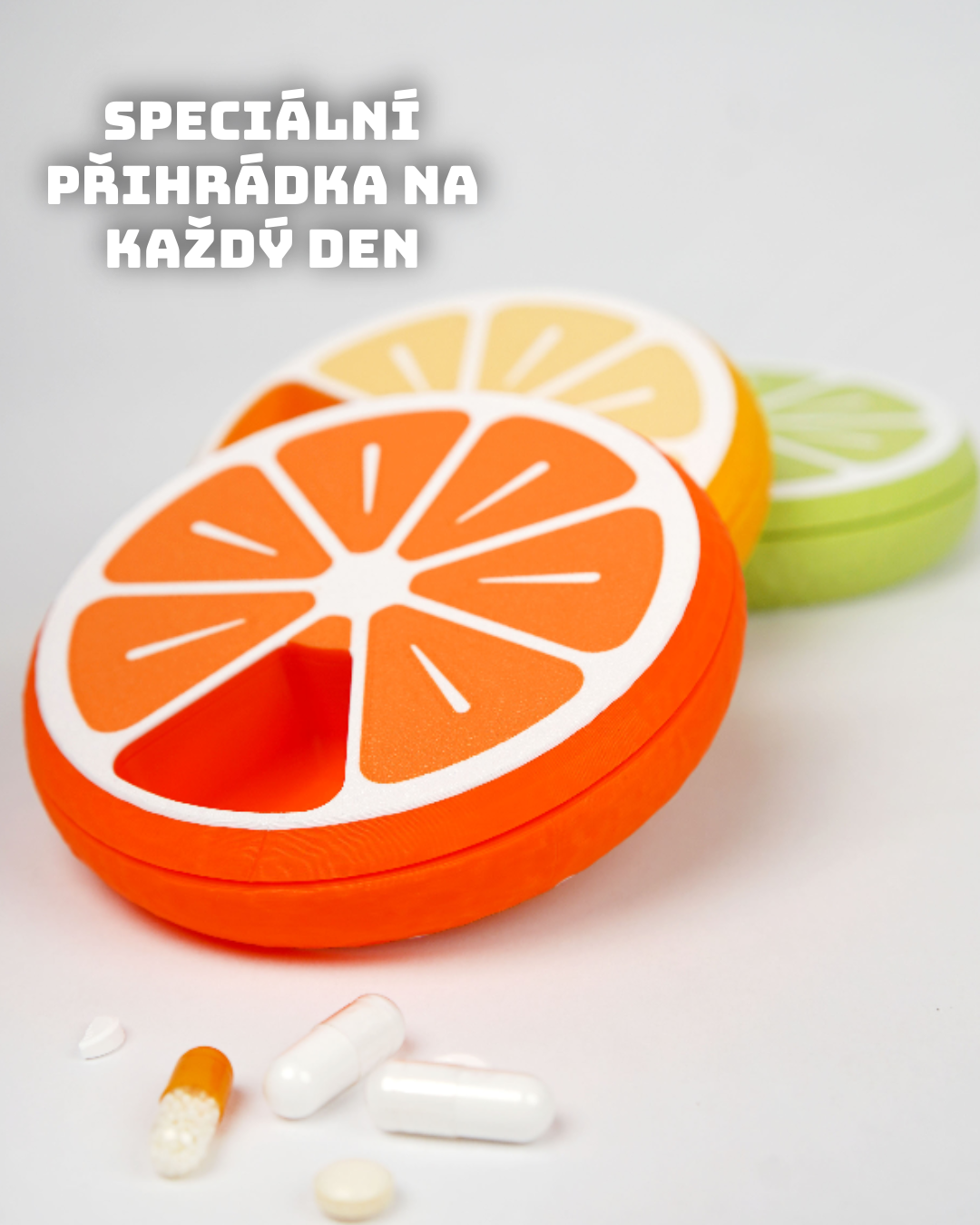 Organizér na léky - citrus