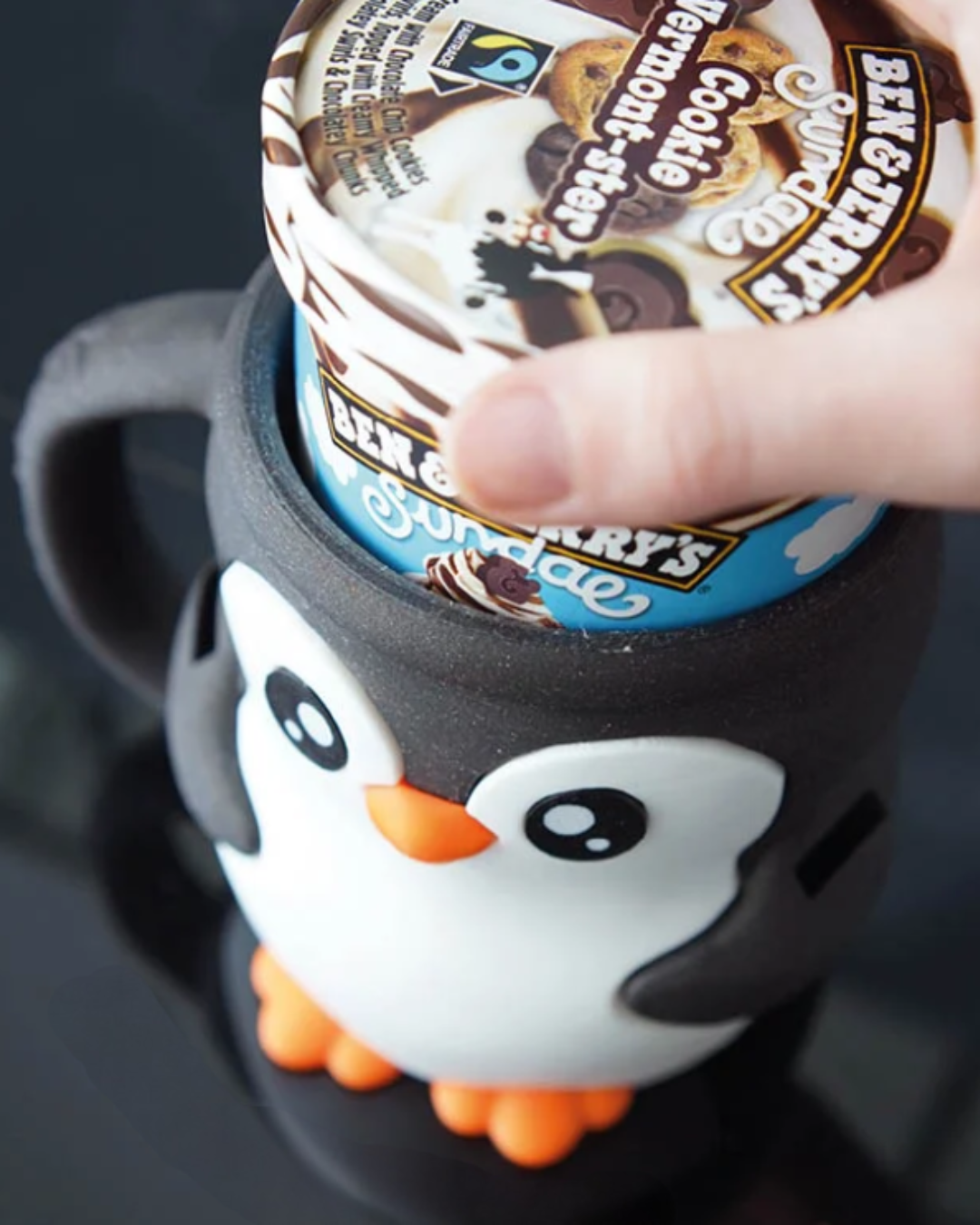 Tučňák - držák na zmrzlinu