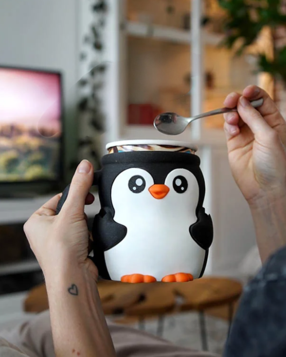 Tučňák - držák na zmrzlinu