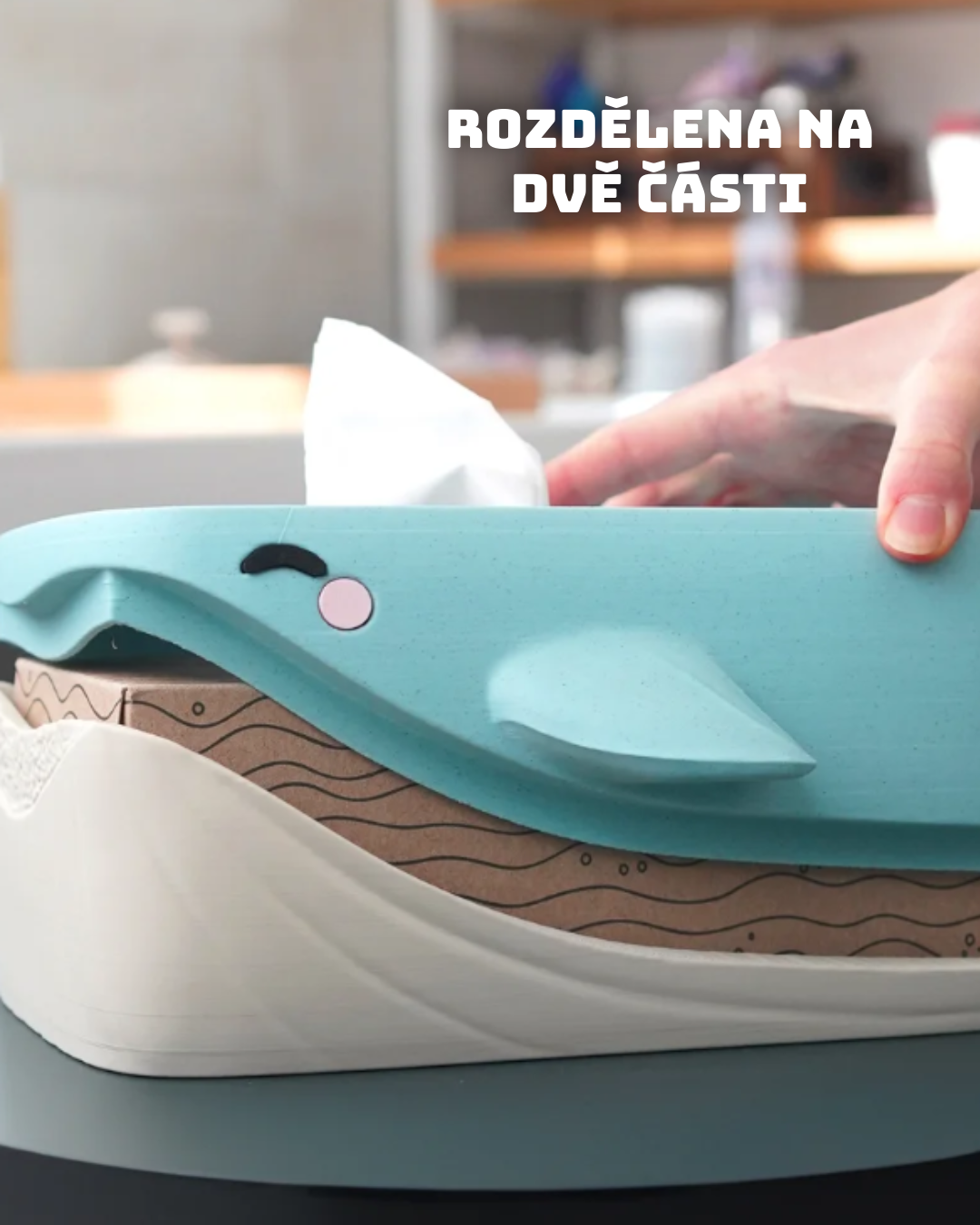 Obal na kapesníky - roztomilá velryba