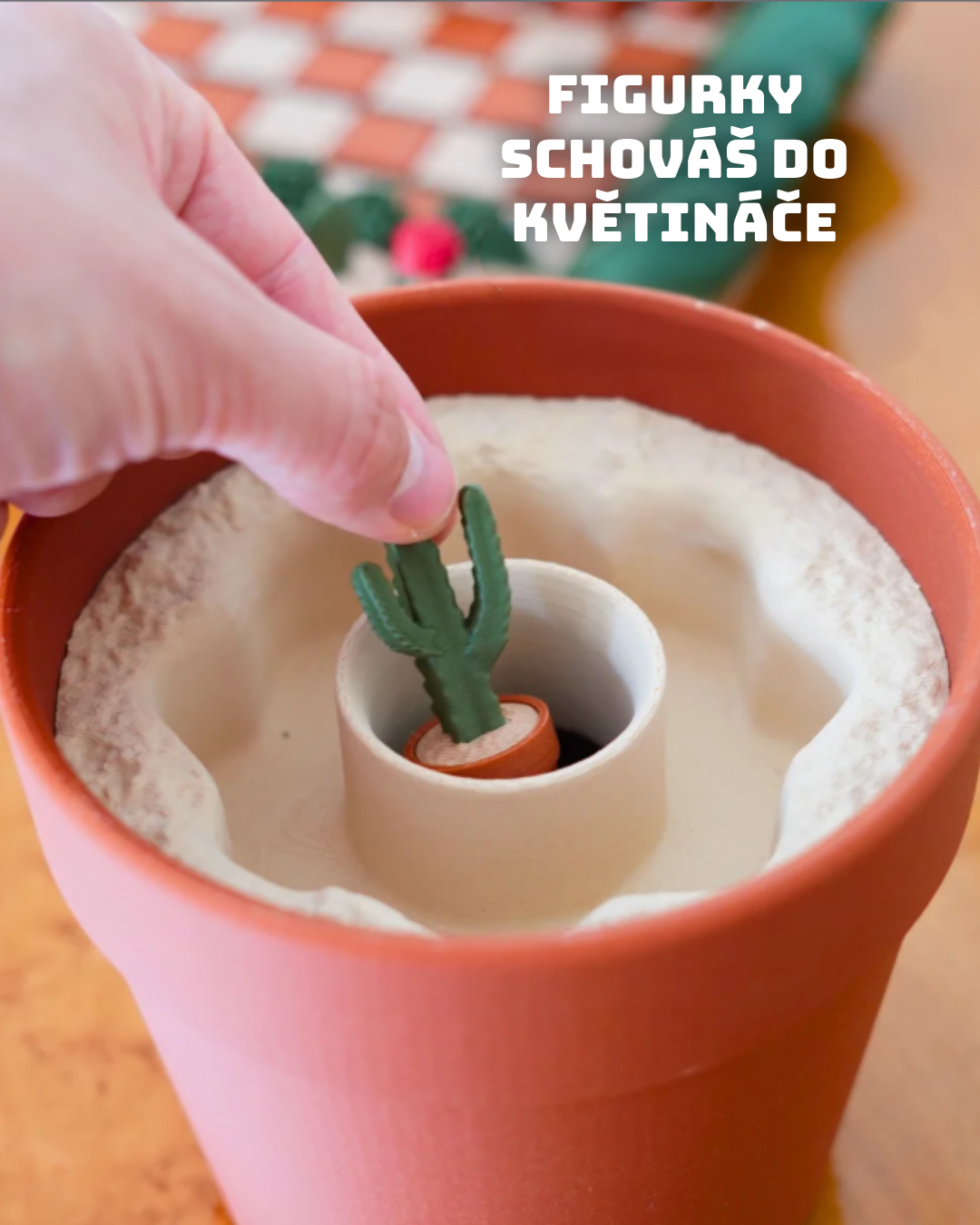 Šachová sada, která vypadá jako kaktus – hra, kterou nechceš schovávat